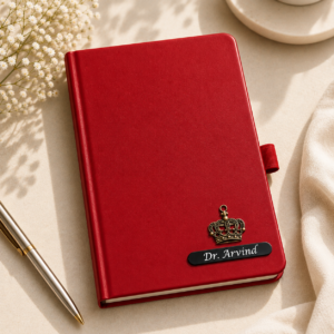 Personalized Custom Diary with Name | Stylish Gift for Him & Her | Moment Makers - Red